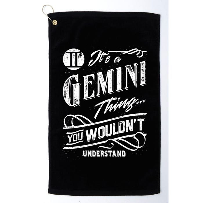 It's a Gemini Thing Zodiac Sign Horoscope Golf Towel