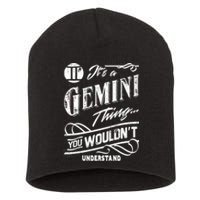 It's a Gemini Thing Zodiac Sign Horoscope Short Acrylic Beanie