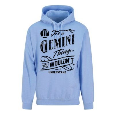 It's a Gemini Thing Zodiac Sign Horoscope Unisex Surf Hoodie