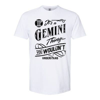 It's a Gemini Thing Zodiac Sign Horoscope Softstyle CVC T-Shirt