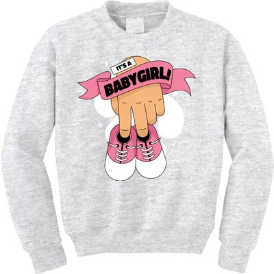 It's A Girl Kids Sweatshirt