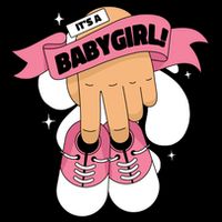 It's A Girl Button