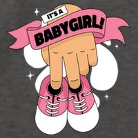 It's A Girl Vector Backpack