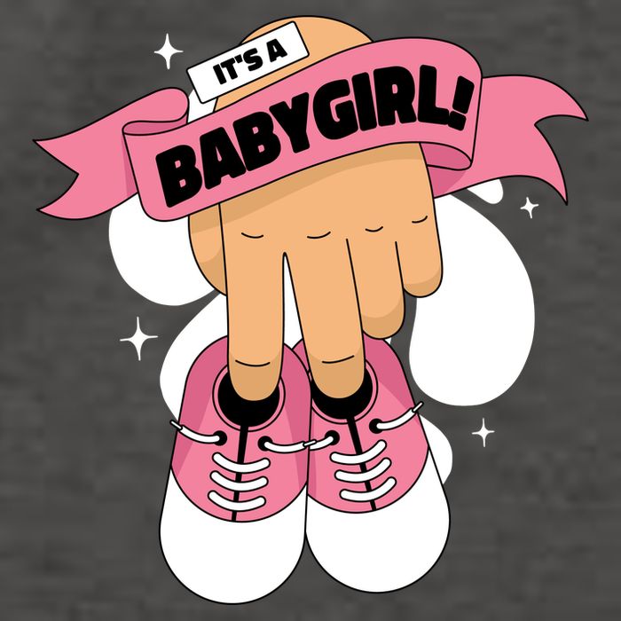 It's A Girl Vector Backpack
