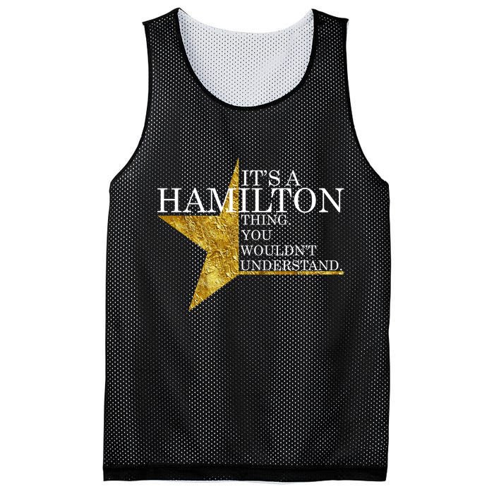 It's A Hamilton Thing You Wouldn't Understand Alexander A Ham Mesh Reversible Basketball Jersey Tank