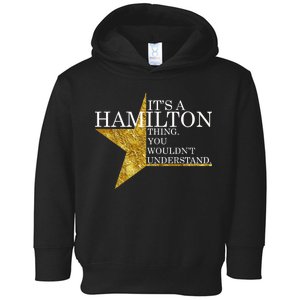 It's A Hamilton Thing You Wouldn't Understand Alexander A Ham Toddler Hoodie