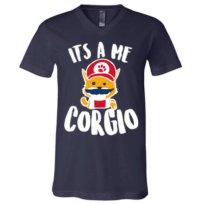 It's A Me Corgio  V-Neck T-Shirt