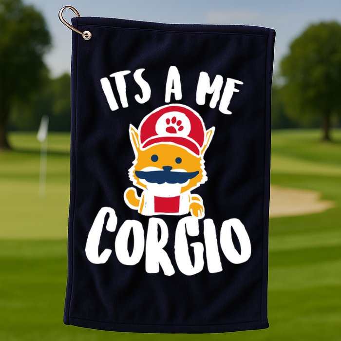 It's A Me Corgio  Golf Towel