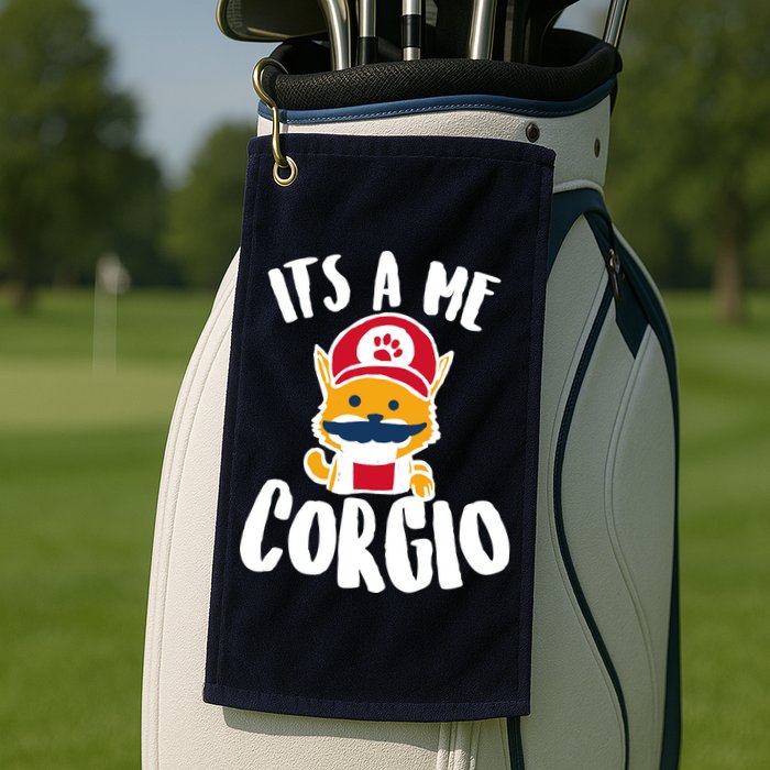 It's A Me Corgio  Golf Towel