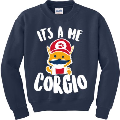 It's A Me Corgio  Kids Sweatshirt
