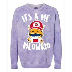 It's A Me Meowrio Colorblast Crewneck Sweatshirt