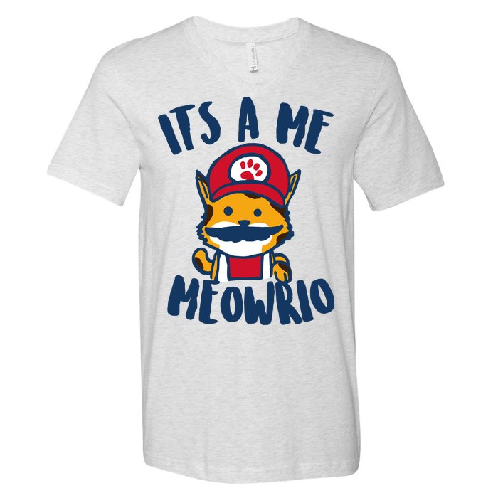 It's A Me Meowrio V-Neck T-Shirt