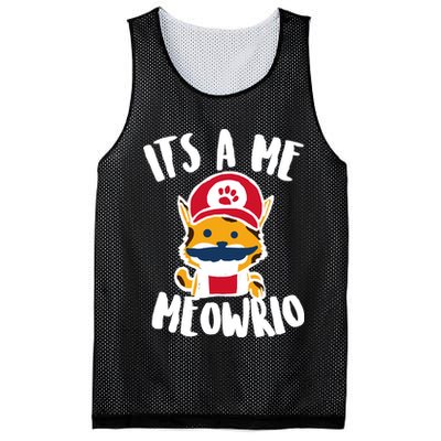 It's A Me Meowrio Mesh Reversible Basketball Jersey Tank