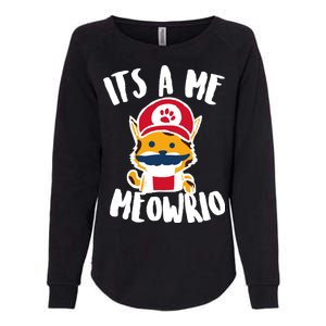 It's A Me Meowrio Womens California Wash Sweatshirt