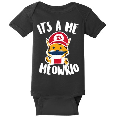 It's A Me Meowrio Baby Bodysuit