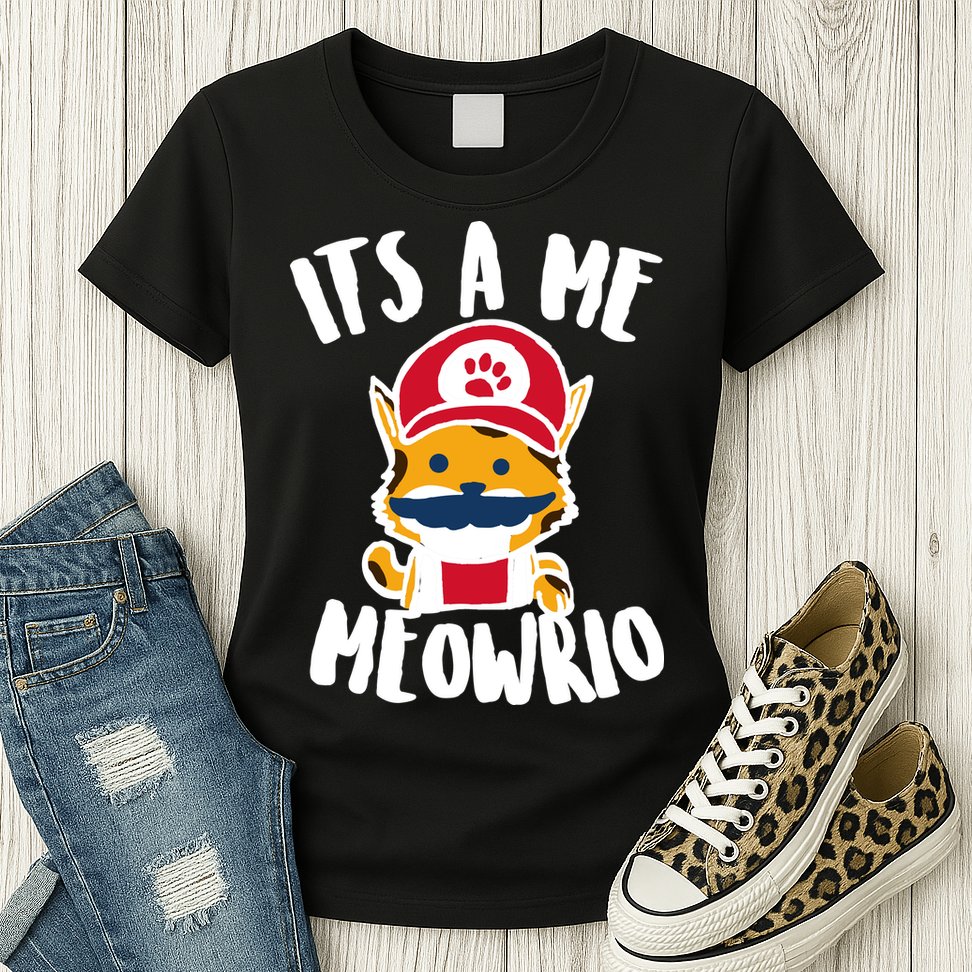 It's A Me Meowrio Womens T-Shirt