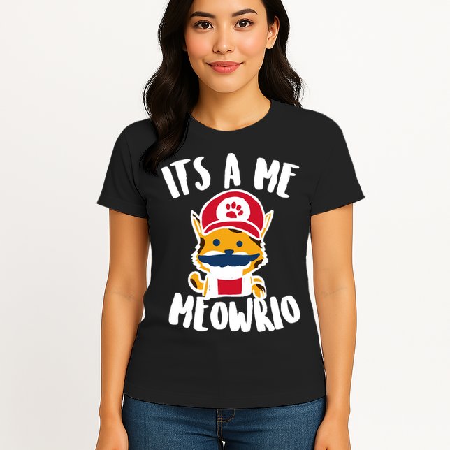 It's A Me Meowrio Womens T-Shirt