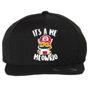 It's A Me Meowrio Wool Snapback Cap