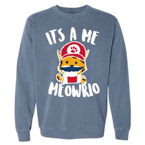 It's A Me Meowrio Garment-Dyed Sweatshirt