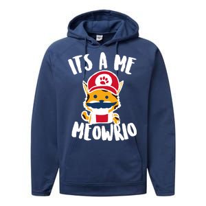 It's A Me Meowrio Performance Fleece Hoodie