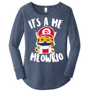 It's A Me Meowrio Women's Perfect Tri Tunic Long Sleeve Shirt