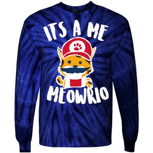 It's A Me Meowrio Tie-Dye Long Sleeve Shirt