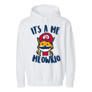 It's A Me Meowrio Garment-Dyed Fleece Hoodie