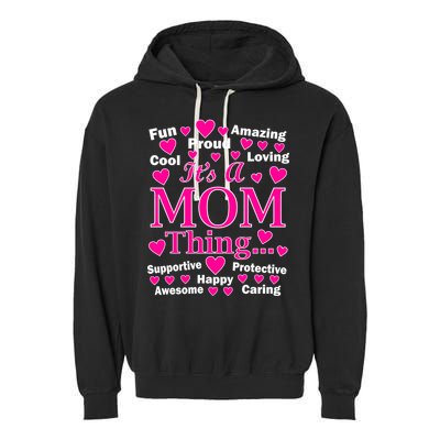 It's A Mom Thing Garment-Dyed Fleece Hoodie