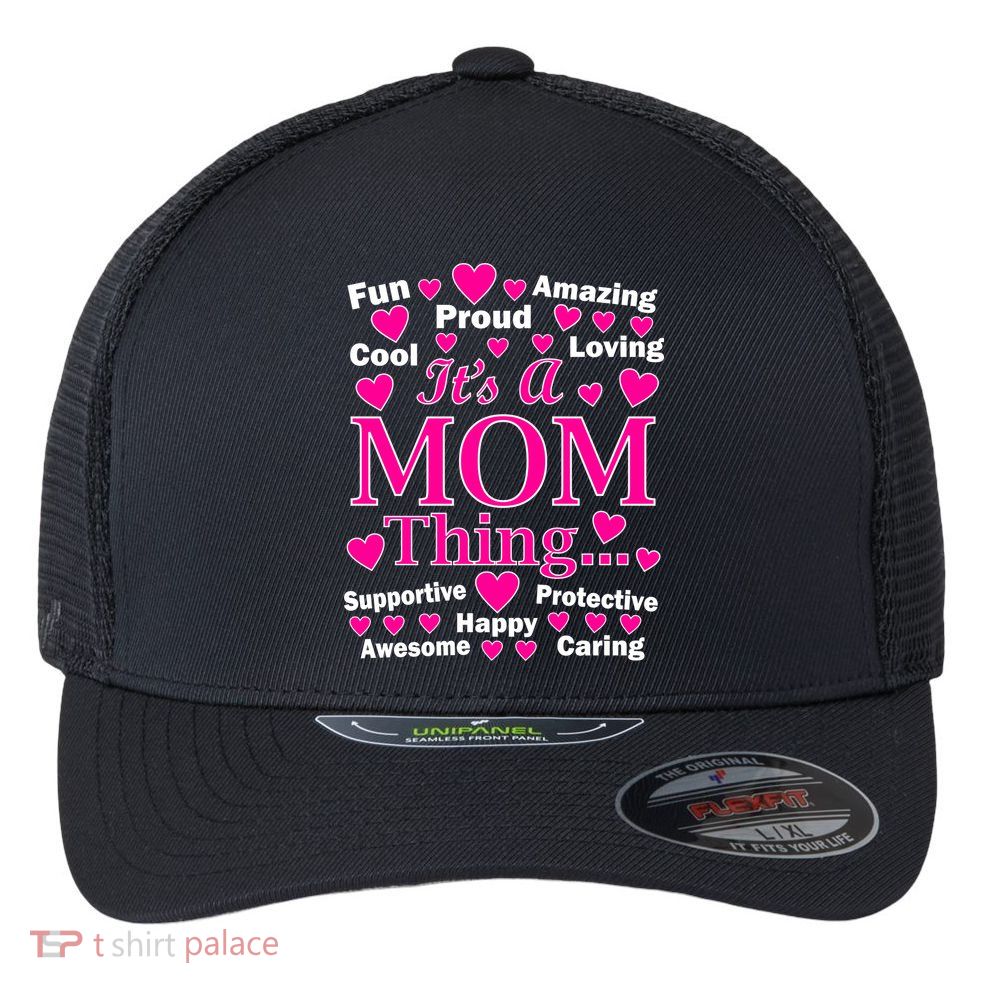 It's A Mom Thing Flexfit Unipanel Trucker Cap