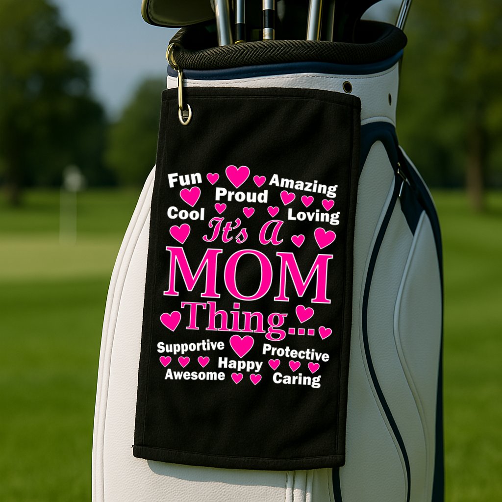 It's A Mom Thing Golf Towel