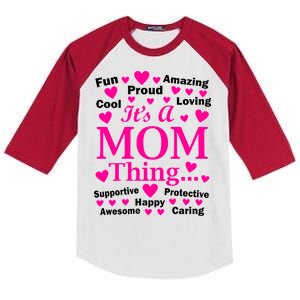 It's A Mom Thing Kids Colorblock Raglan Jersey