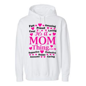 It's A Mom Thing Garment-Dyed Fleece Hoodie