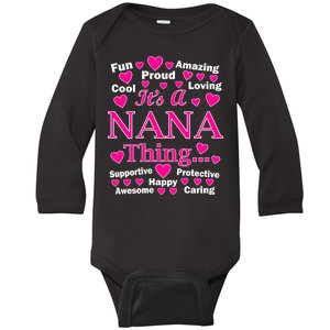 It's A Nana Thing Baby Long Sleeve Bodysuit