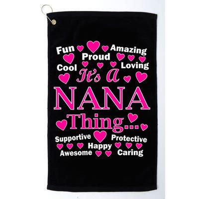 It's A Nana Thing Platinum Collection Golf Towel