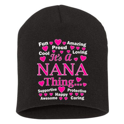 It's A Nana Thing Short Acrylic Beanie