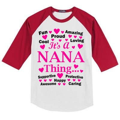 It's A Nana Thing Kids Colorblock Raglan Jersey