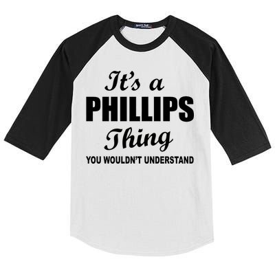 It's A Phillips Thing You Wouldn't Understand Kids Colorblock Raglan Jersey