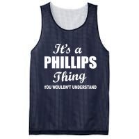 It's A Phillips Thing You Wouldn't Understand Mesh Reversible Basketball Jersey Tank