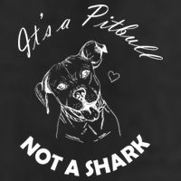 It's A Pitbull Not A Shark Garment-Dyed Fleece Hoodie