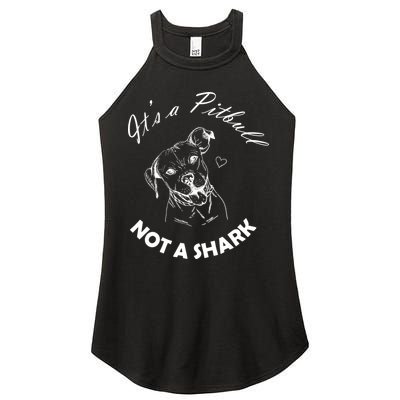It's A Pitbull Not A Shark Women's Perfect Tri Rocker Tank