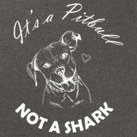 It's A Pitbull Not A Shark Cotton Canvas Backpack