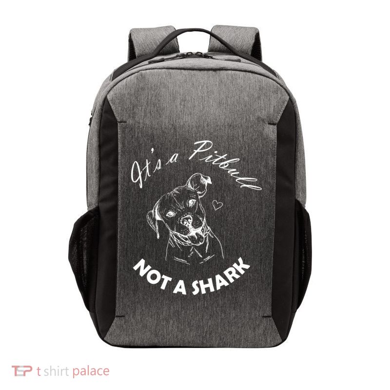 It's A Pitbull Not A Shark Vector Backpack