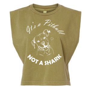 It's A Pitbull Not A Shark Garment-Dyed Women's Muscle Tee