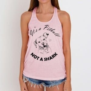 It's A Pitbull Not A Shark Women's Knotted Racerback Tank