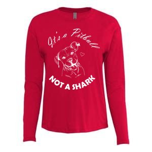 It's A Pitbull Not A Shark Womens Cotton Relaxed Long Sleeve T-Shirt