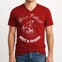 It's A Pitbull Not A Shark V-Neck T-Shirt