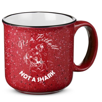 It's A Pitbull Not A Shark 15oz Campfire Ceramic Mug