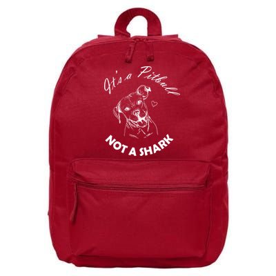 It's A Pitbull Not A Shark 16 in Basic Backpack