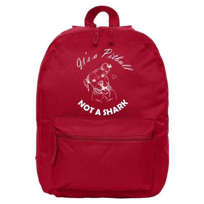 It's A Pitbull Not A Shark 16 in Basic Backpack