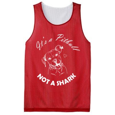 It's A Pitbull Not A Shark Mesh Reversible Basketball Jersey Tank
